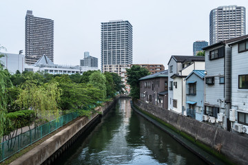 Obraz premium 東京月島 下町の風景２