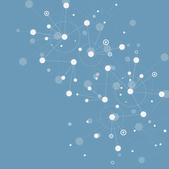 Abstract vector network connection structure