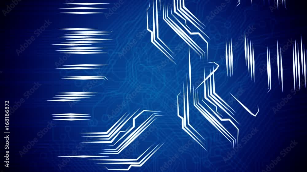 Poster conceptual background of circuit board's signals.