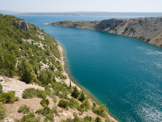 Meerenge bei Zadar, Kroatien