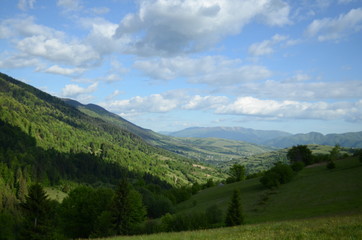 Fototapeta na wymiar Transcarpathian mountains