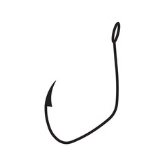 fish hook icon- vector illustration