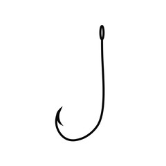 fish hook icon- vector illustration