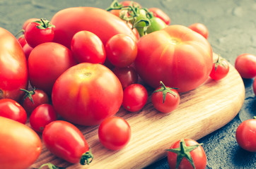 Various colorful tomatoes