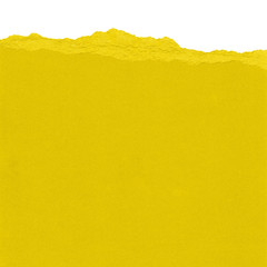 yellow paper torn