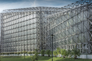 Building of the Palm House in Gliwice in Poland