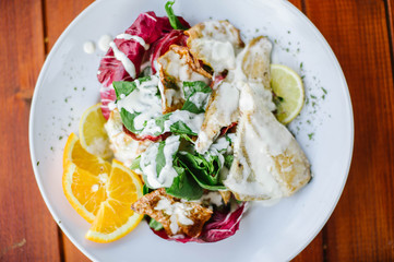 Dinner at the restaurant 