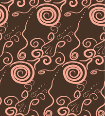Vector, abstract brown background, seamless