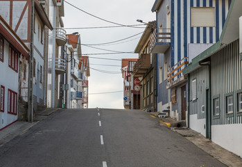 Colorful Houses located in the Portuguese city of Ilhavo
