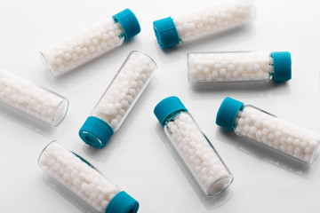 Alternative medicine - A homeopathy concept with homeopathic medicine