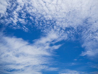 Fototapeta premium Blue sky with white cloud.