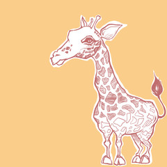 illustration of giraffe