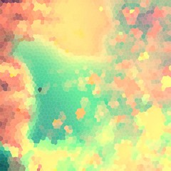 Decor wall background in mosaic pieces - retro style - vintage decoration background abstract - heaven sky