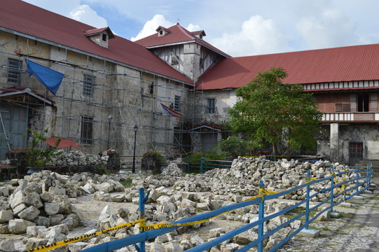 Baclayon church in Bohol island, the Philippines