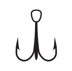 fish hook icon- vector illustration