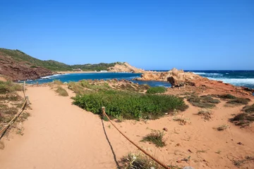 Photo sur Plexiglas Cala Pregonda, île de Minorque, Espagne chemin vers Cala Pregonda - île de Minorque (Baléares)