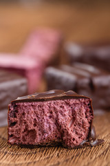 currant souffle candy Bird's milk in chocolate