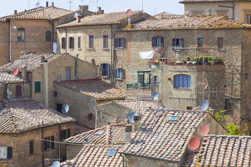 Toskana-Impressionen, Volterra im Chianti-Gebiet (Altstadtansicht)