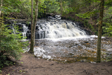 Mosquito Falls at Pictured Rocks National Lakeshore in the Upper Peninsula of Michigan