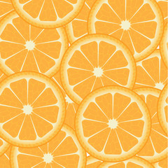 Seamless pattern with oranges © Aenyeth