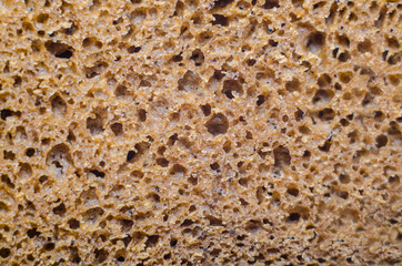 Dark bread, slice, background