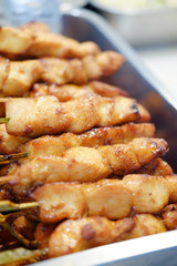 Barbecue roasted chicken cooked