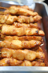 Barbecue roasted chicken cooked