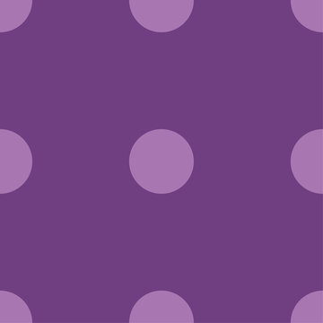 Polka dot seamless pattern. Dotted background with circles  Vector illustration