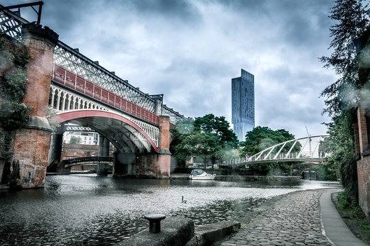 Manchester Skyline, Castlefield Canals