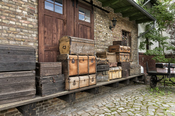 Koffer, Bahnhof, Wagen