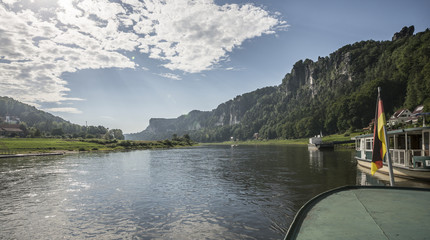 Sächsische Schweiz, Fähre, Rathen