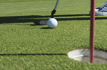 Einlochen, Golf, Ziel