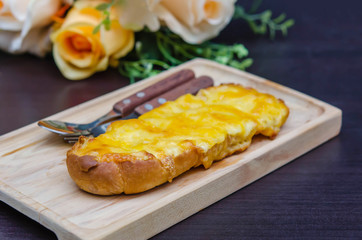 toasted homemade garlic bread