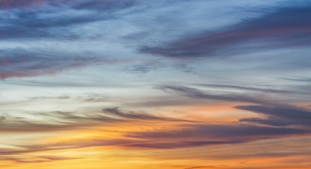 incredibly beautiful sunset, clouds at sunset, colorful sunset