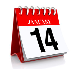 January 14. Calendar