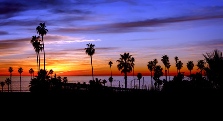 Fototapeta na wymiar Sunset Oceanside, California