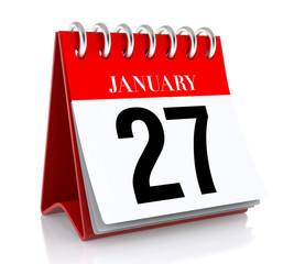 January 27. Calendar