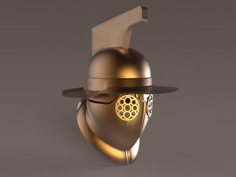 Casco de gladiador hopl&oacute;maco