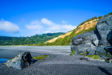 A colorful beach in Northern California.