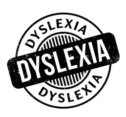 Dyslexia rubber stamp. Grunge design with dust scratches. Effects can be easily removed for a clean, crisp look. Color is easily changed.