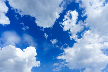 beauty clear blue sky with cloud for background