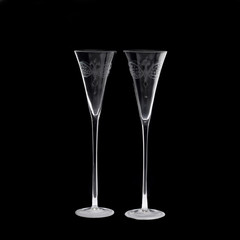 A couple of crystal glasses.