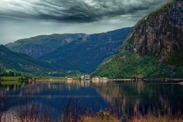 Fototapeta na wymiar landscape fjord norway