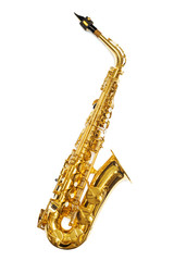 Fototapeta na wymiar Saxophone Jazz instrument isolated