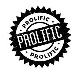 Obraz premium Prolific rubber stamp. Grunge design with dust scratches. Effects can be easily removed for a clean, crisp look. Color is easily changed.