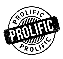 Prolific rubber stamp. Grunge design with dust scratches. Effects can be easily removed for a clean, crisp look. Color is easily changed.