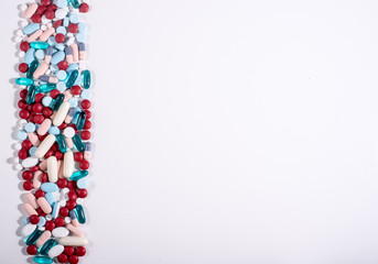 Vertical Left SIde Border of pills