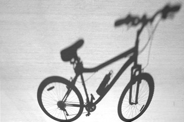 Bike Shadow on Concrete 