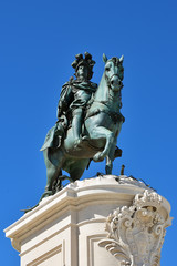 Obraz premium King Jose I sculpture in Lisbon, Portugal