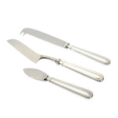 Silver cutlery.